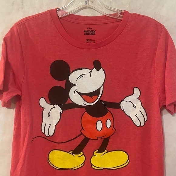 Disney Mickey Mouse Cartoon RedRed Short Sleeve T Shirt Tee - Picture 5 of 6